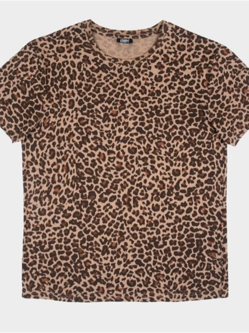 Girls' Leopard Print Short Sleeve Tee - Brown